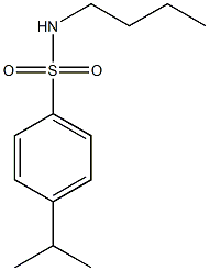 N-butyl-4-propan-2-ylbenzenesulfonamide Struktur