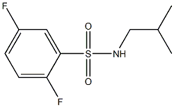 2,5-difluoro-N-(2-methylpropyl)benzenesulfonamide Struktur