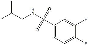 3,4-difluoro-N-(2-methylpropyl)benzenesulfonamide Struktur