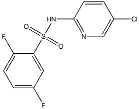 N-(5-chloropyridin-2-yl)-2,5-difluorobenzenesulfonamide Struktur