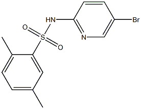 N-(5-bromopyridin-2-yl)-2,5-dimethylbenzenesulfonamide Struktur