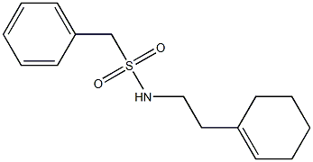 N-[2-(cyclohexen-1-yl)ethyl]-1-phenylmethanesulfonamide Struktur