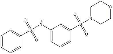 N-(3-morpholin-4-ylsulfonylphenyl)benzenesulfonamide Struktur