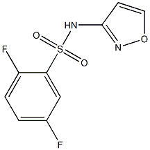 2,5-difluoro-N-(1,2-oxazol-3-yl)benzenesulfonamide Struktur