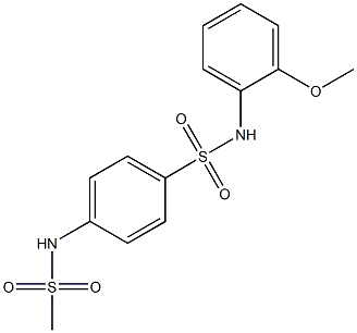 4-(methanesulfonamido)-N-(2-methoxyphenyl)benzenesulfonamide Struktur