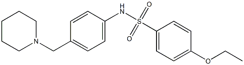 4-ethoxy-N-[4-(piperidin-1-ylmethyl)phenyl]benzenesulfonamide Struktur