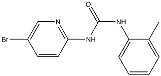 1-(5-bromopyridin-2-yl)-3-(2-methylphenyl)urea Struktur