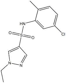 N-(5-chloro-2-methylphenyl)-1-ethylpyrazole-4-sulfonamide Struktur