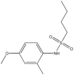 N-(4-methoxy-2-methylphenyl)butane-1-sulfonamide Struktur