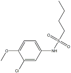 N-(3-chloro-4-methoxyphenyl)butane-1-sulfonamide Struktur