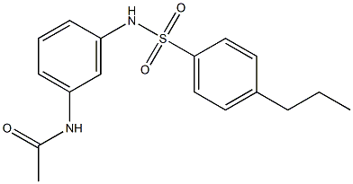 N-[3-[(4-propylphenyl)sulfonylamino]phenyl]acetamide Struktur