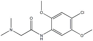 N-(4-chloro-2,5-dimethoxyphenyl)-2-(dimethylamino)acetamide Struktur