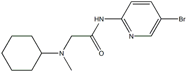 N-(5-bromopyridin-2-yl)-2-[cyclohexyl(methyl)amino]acetamide Struktur