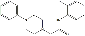 N-(2,6-dimethylphenyl)-2-[4-(2-methylphenyl)piperazin-1-yl]acetamide Struktur