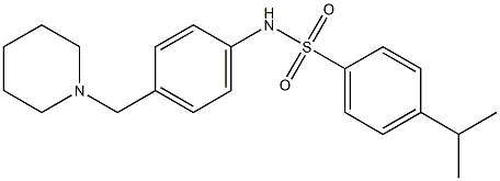 N-[4-(piperidin-1-ylmethyl)phenyl]-4-propan-2-ylbenzenesulfonamide Struktur