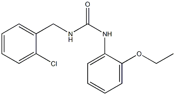 1-[(2-chlorophenyl)methyl]-3-(2-ethoxyphenyl)urea Struktur