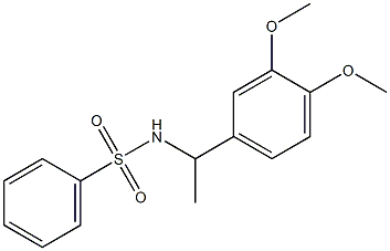 N-[1-(3,4-dimethoxyphenyl)ethyl]benzenesulfonamide Struktur