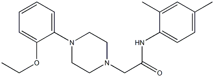 N-(2,4-dimethylphenyl)-2-[4-(2-ethoxyphenyl)piperazin-1-yl]acetamide Struktur