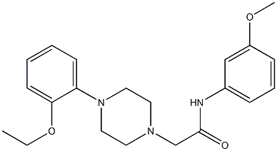 2-[4-(2-ethoxyphenyl)piperazin-1-yl]-N-(3-methoxyphenyl)acetamide Struktur