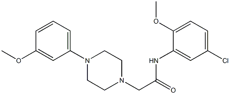 N-(5-chloro-2-methoxyphenyl)-2-[4-(3-methoxyphenyl)piperazin-1-yl]acetamide Struktur