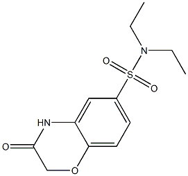 N,N-diethyl-3-oxo-4H-1,4-benzoxazine-6-sulfonamide Struktur