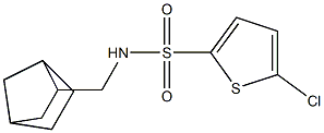 N-(3-bicyclo[2.2.1]heptanylmethyl)-5-chlorothiophene-2-sulfonamide Struktur