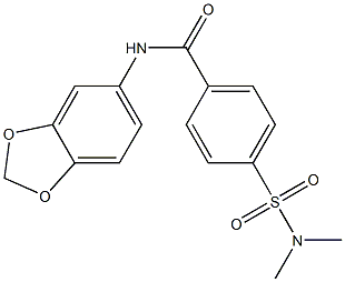 N-(1,3-benzodioxol-5-yl)-4-(dimethylsulfamoyl)benzamide Struktur