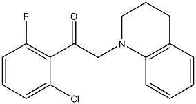 2-(2-chloro-6-fluorophenyl)-1-(3,4-dihydro-2H-quinolin-1-yl)ethanone Struktur