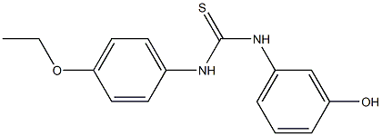 1-(4-ethoxyphenyl)-3-(3-hydroxyphenyl)thiourea Struktur