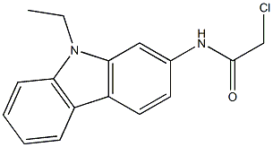 2-chloro-N-(9-ethylcarbazol-2-yl)acetamide Struktur