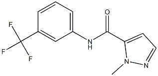 2-methyl-N-[3-(trifluoromethyl)phenyl]pyrazole-3-carboxamide Struktur