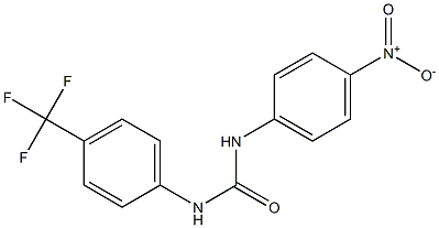 1-(4-nitrophenyl)-3-[4-(trifluoromethyl)phenyl]urea Struktur