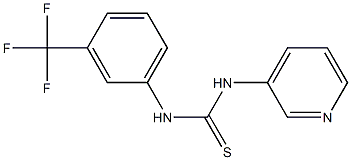 1-pyridin-3-yl-3-[3-(trifluoromethyl)phenyl]thiourea Struktur