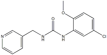 1-(5-chloro-2-methoxyphenyl)-3-(pyridin-3-ylmethyl)urea Struktur