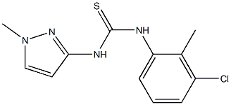 1-(3-chloro-2-methylphenyl)-3-(1-methylpyrazol-3-yl)thiourea Struktur