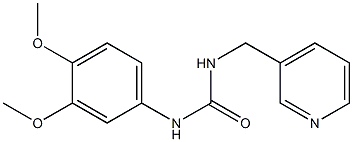 1-(3,4-dimethoxyphenyl)-3-(pyridin-3-ylmethyl)urea Struktur