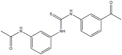 N-[3-[(3-acetylphenyl)carbamothioylamino]phenyl]acetamide Struktur