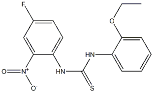 1-(2-ethoxyphenyl)-3-(4-fluoro-2-nitrophenyl)thiourea Struktur