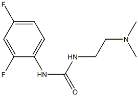 1-(2,4-difluorophenyl)-3-[2-(dimethylamino)ethyl]urea Struktur