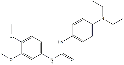 1-[4-(diethylamino)phenyl]-3-(3,4-dimethoxyphenyl)urea Struktur