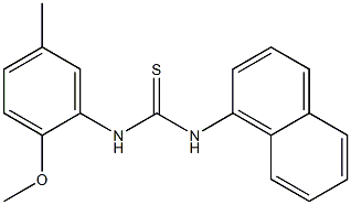 1-(2-methoxy-5-methylphenyl)-3-naphthalen-1-ylthiourea Struktur