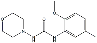 1-(2-methoxy-5-methylphenyl)-3-morpholin-4-ylurea Struktur