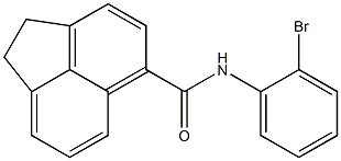 N-(2-bromophenyl)-1,2-dihydroacenaphthylene-5-carboxamide Struktur