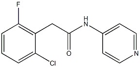 2-(2-chloro-6-fluorophenyl)-N-pyridin-4-ylacetamide Struktur