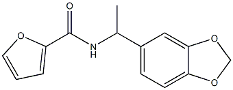 N-[1-(1,3-benzodioxol-5-yl)ethyl]furan-2-carboxamide Struktur