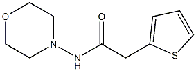 N-morpholin-4-yl-2-thiophen-2-ylacetamide Struktur