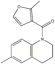 (6-methyl-3,4-dihydro-2H-quinolin-1-yl)-(2-methylfuran-3-yl)methanone Struktur