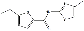 5-ethyl-N-(4-methyl-1,3-thiazol-2-yl)thiophene-2-carboxamide Struktur