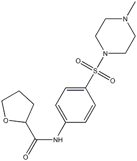 N-[4-(4-methylpiperazin-1-yl)sulfonylphenyl]oxolane-2-carboxamide Struktur