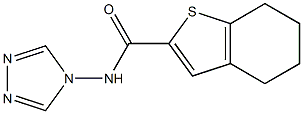 N-(1,2,4-triazol-4-yl)-4,5,6,7-tetrahydro-1-benzothiophene-2-carboxamide Struktur